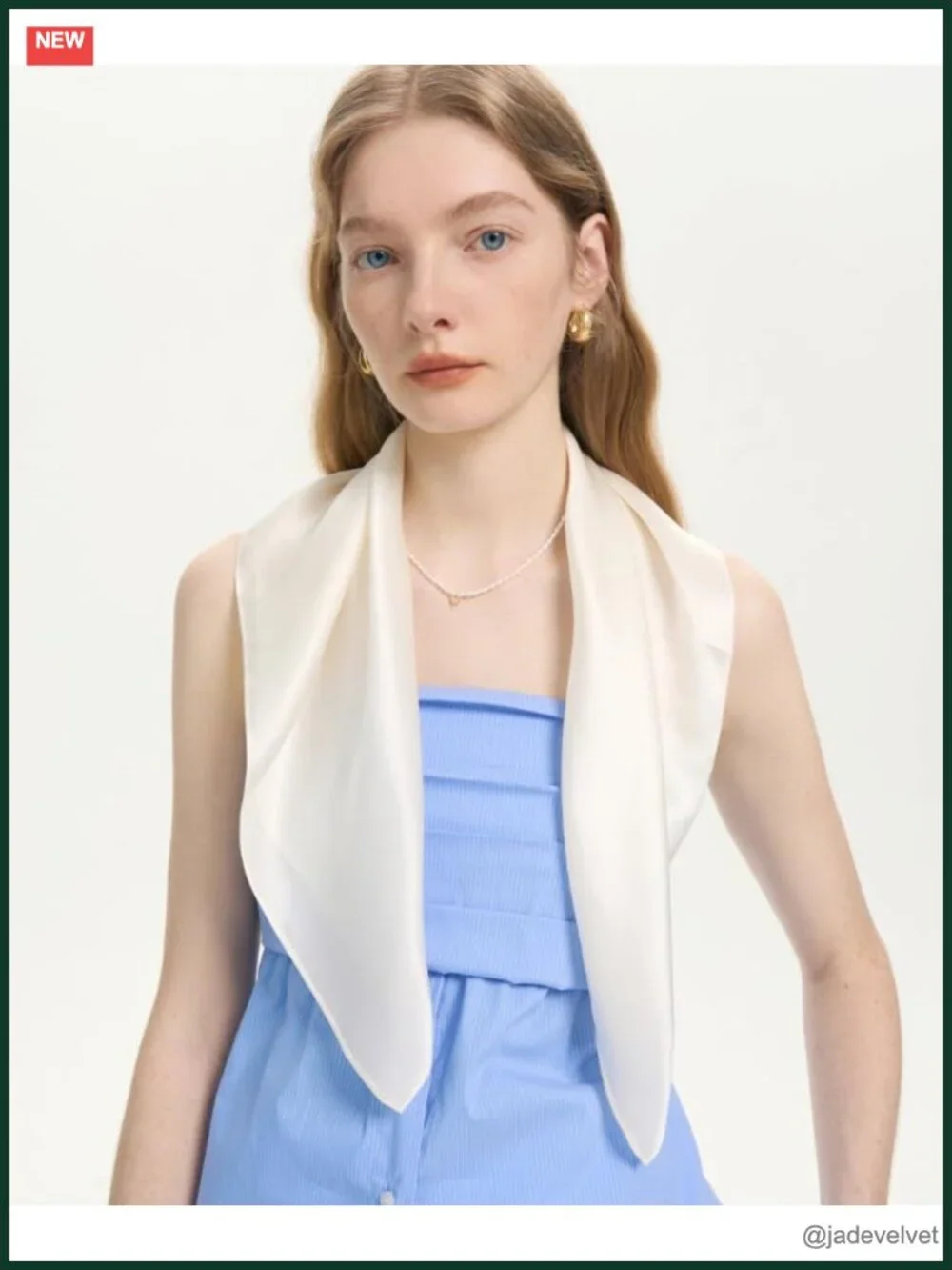 100% Mulberry Silk Square Scarf 26